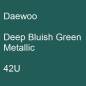 Preview: Daewoo, Deep Bluish Green Metallic, 42U.